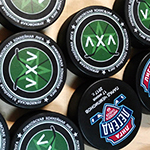 Хоккейные шайбы с логотипом (сувенирные шайбы)